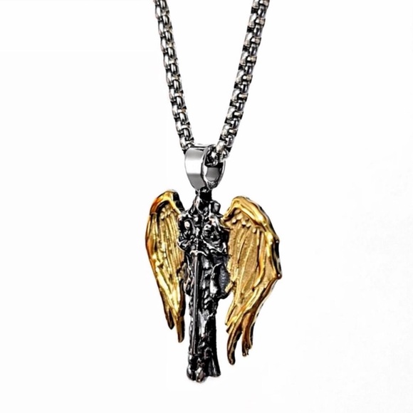 Archangel Michael Celtic Cross Saint Religious Catholic Protection Medal Pendant - Picture 12 of 15